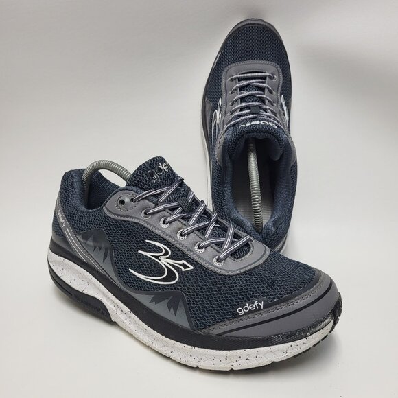 Gdefy Gravity Defyer Shoes Women 11 Gray Mighty Walk Athletic Comfort NO INSOLES - Picture 1 of 13